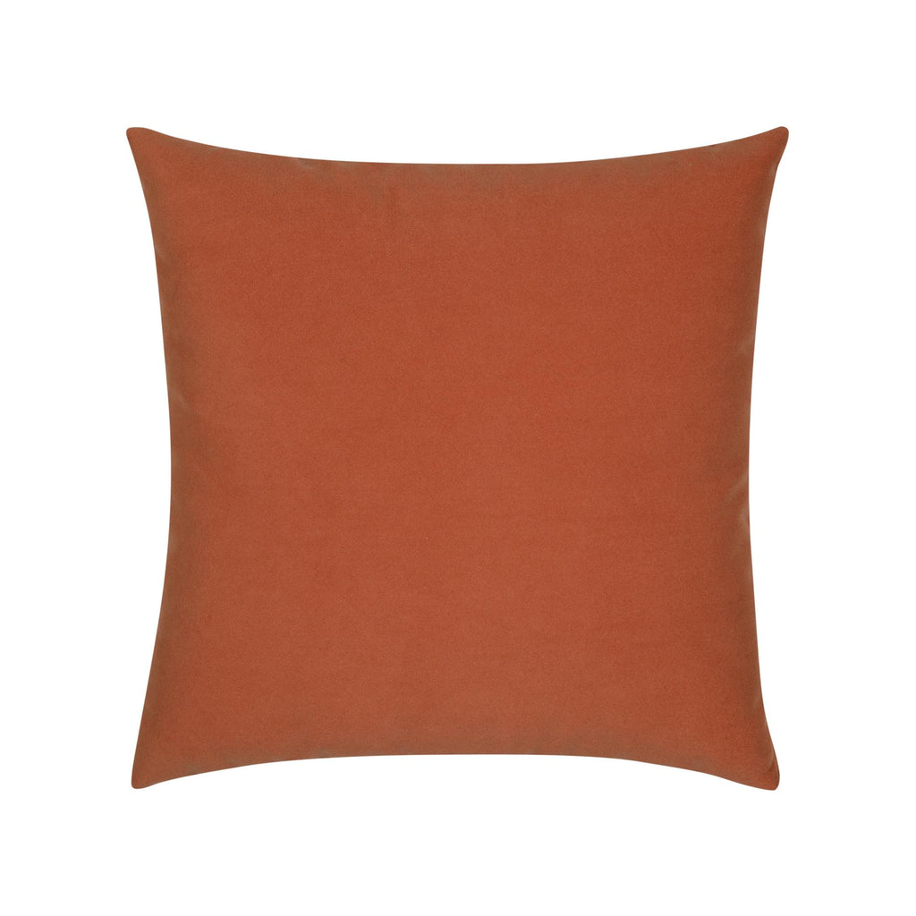 Elaine Smith Lush Velvet Papaya Orange 20" x 20" Pillow