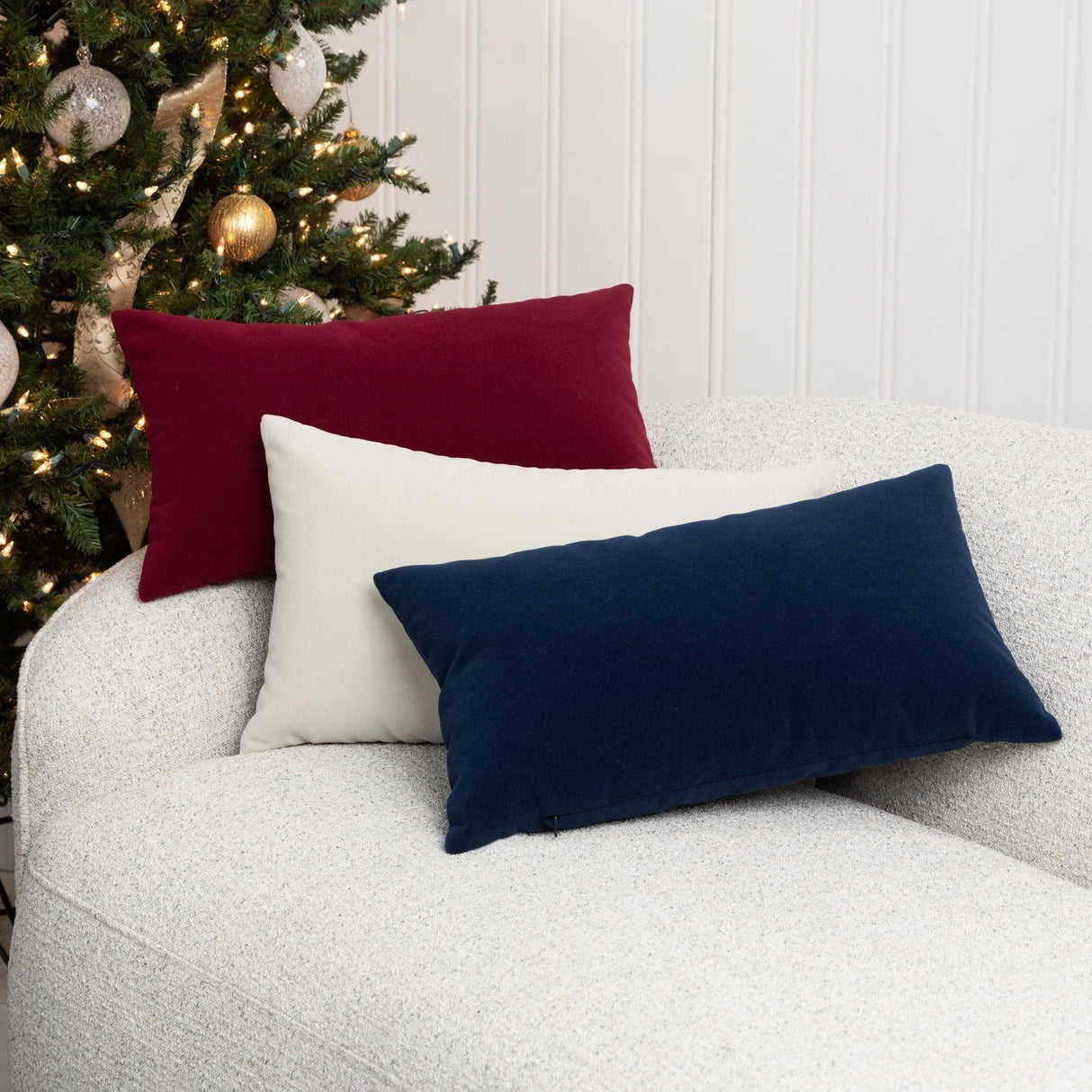 Elaine Smith Lush Velvet Lipstick Red 12"x20" Decorative Pillow