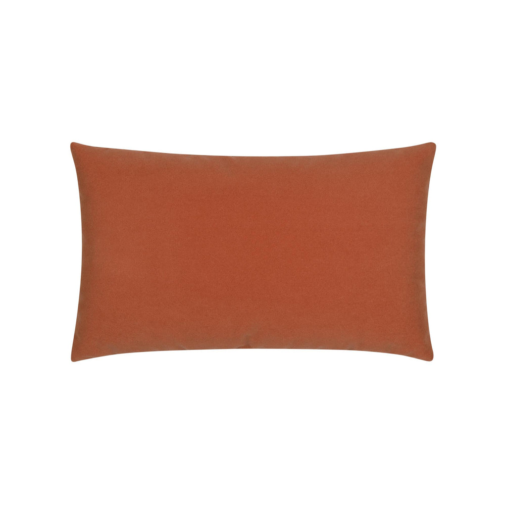 Elaine Smith Lush Velvet Papaya Orange 12" x 20" Pillow