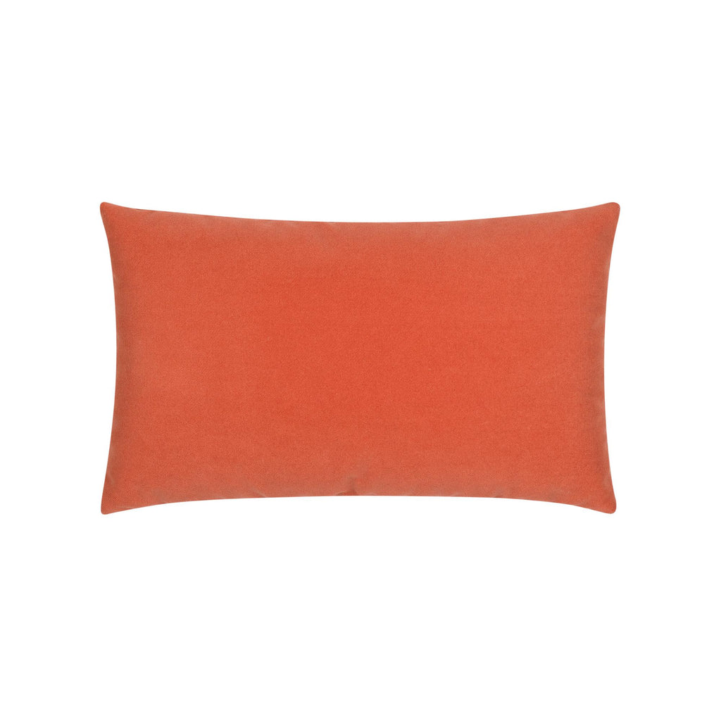 Elaine Smith Lush Velvet Papaya/Tiffany Orange 12" x 20" Pillow