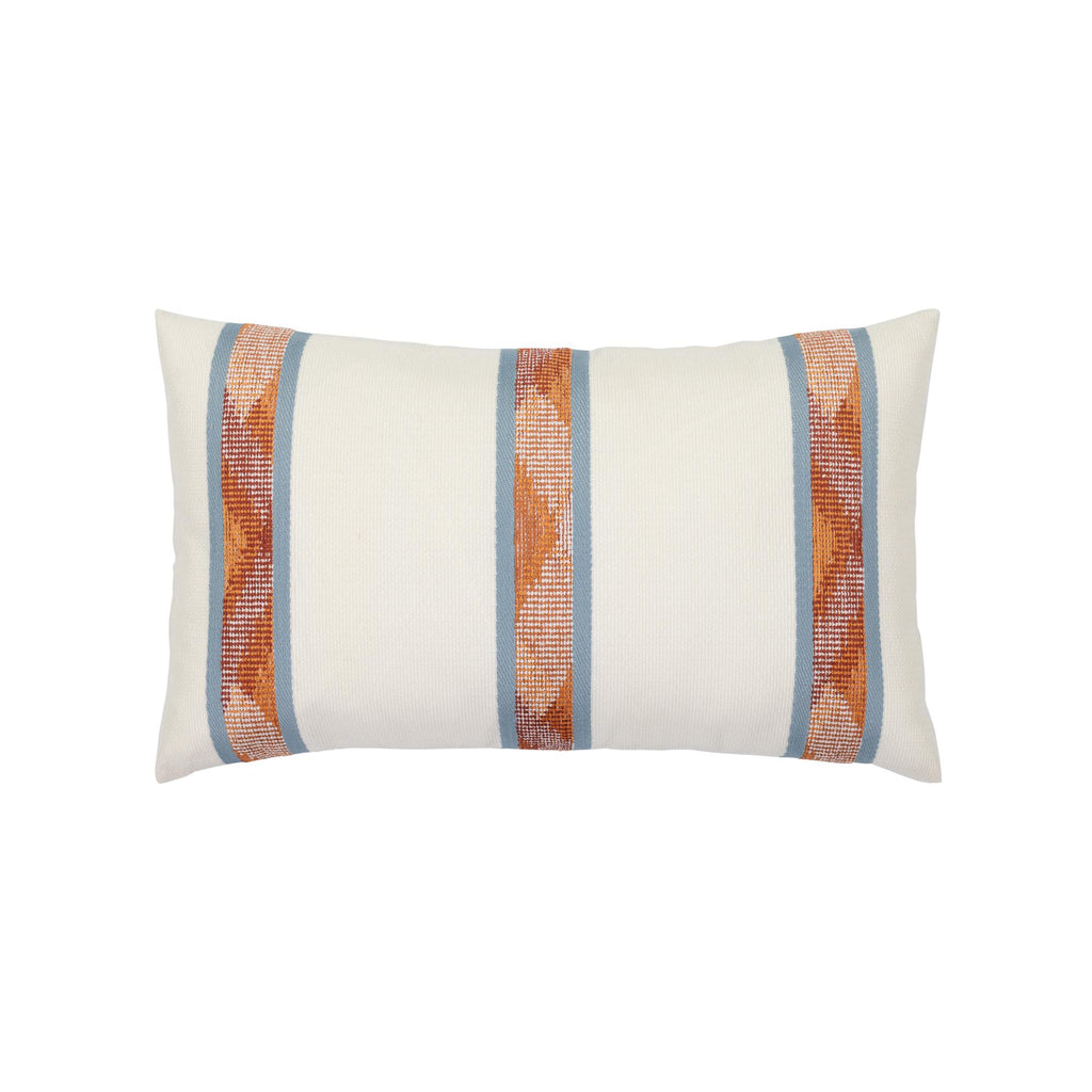 Elaine Smith Batik Stripe Ivory 12" x 20" Pillow