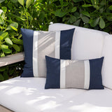 Elaine Smith Nevis Indigo Deep Blue 12"x20" Decorative Pillow
