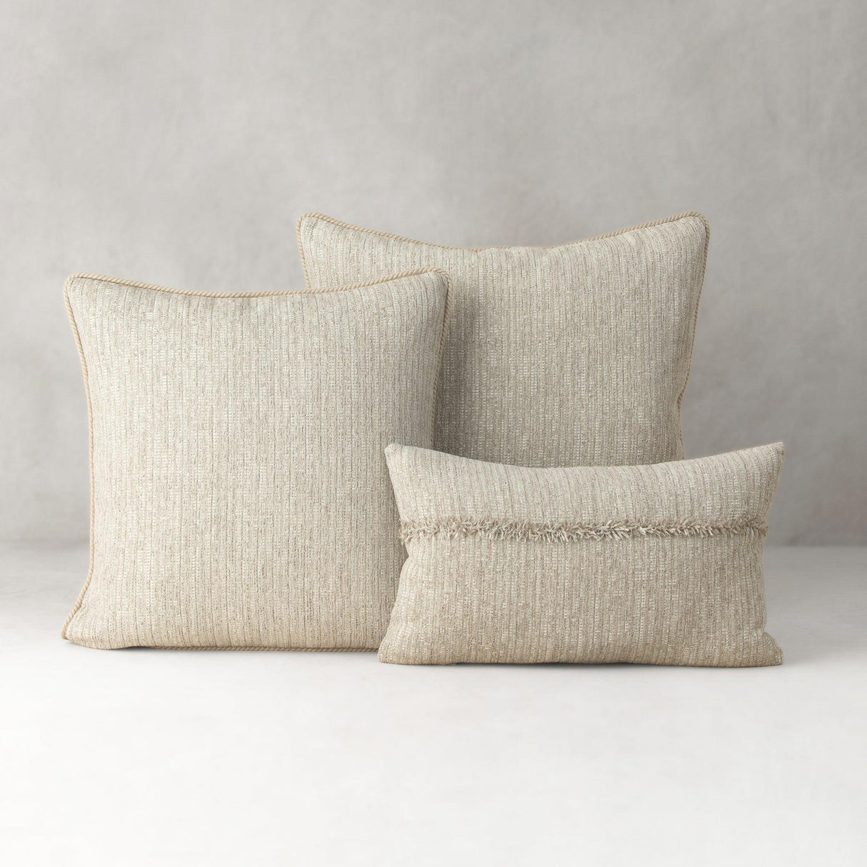 Elaine Smith Sumptuous Fawn Beige 12"x20" Decorative Pillow