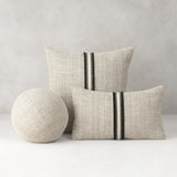 Elaine Smith Entity Linen Beige 22"x22" Decorative Pillow