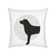 Elaine Smith Unconditional Woof (Head) Ivory 20" x 20" Pillow