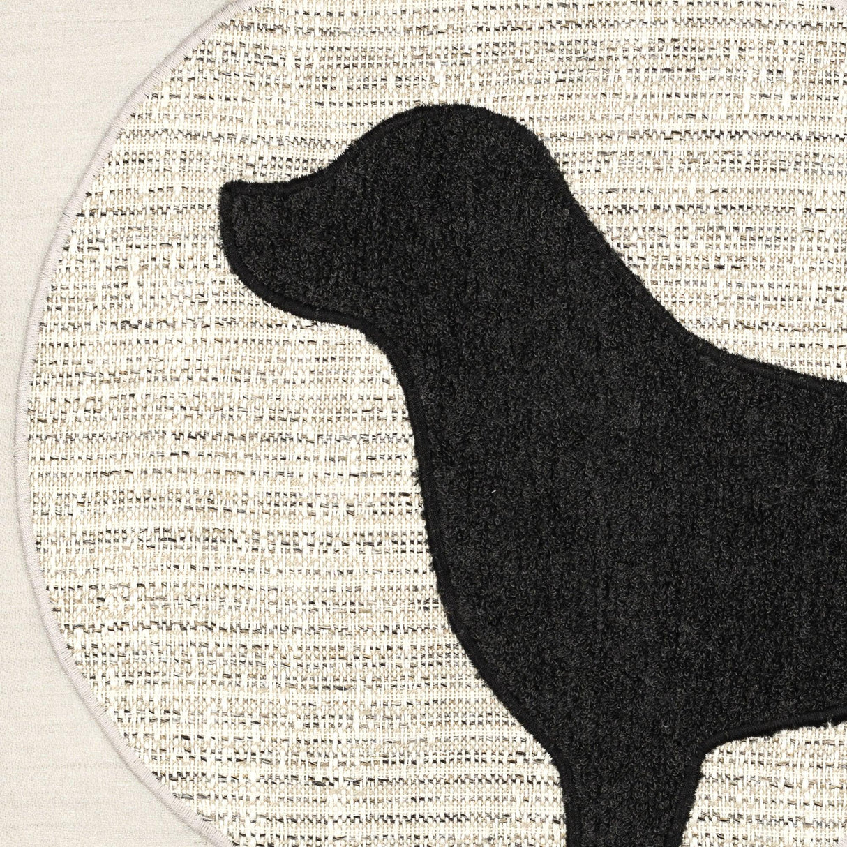 Elaine Smith Unconditional Woof (Head) Ivory 20"x20" Decorative Pillow