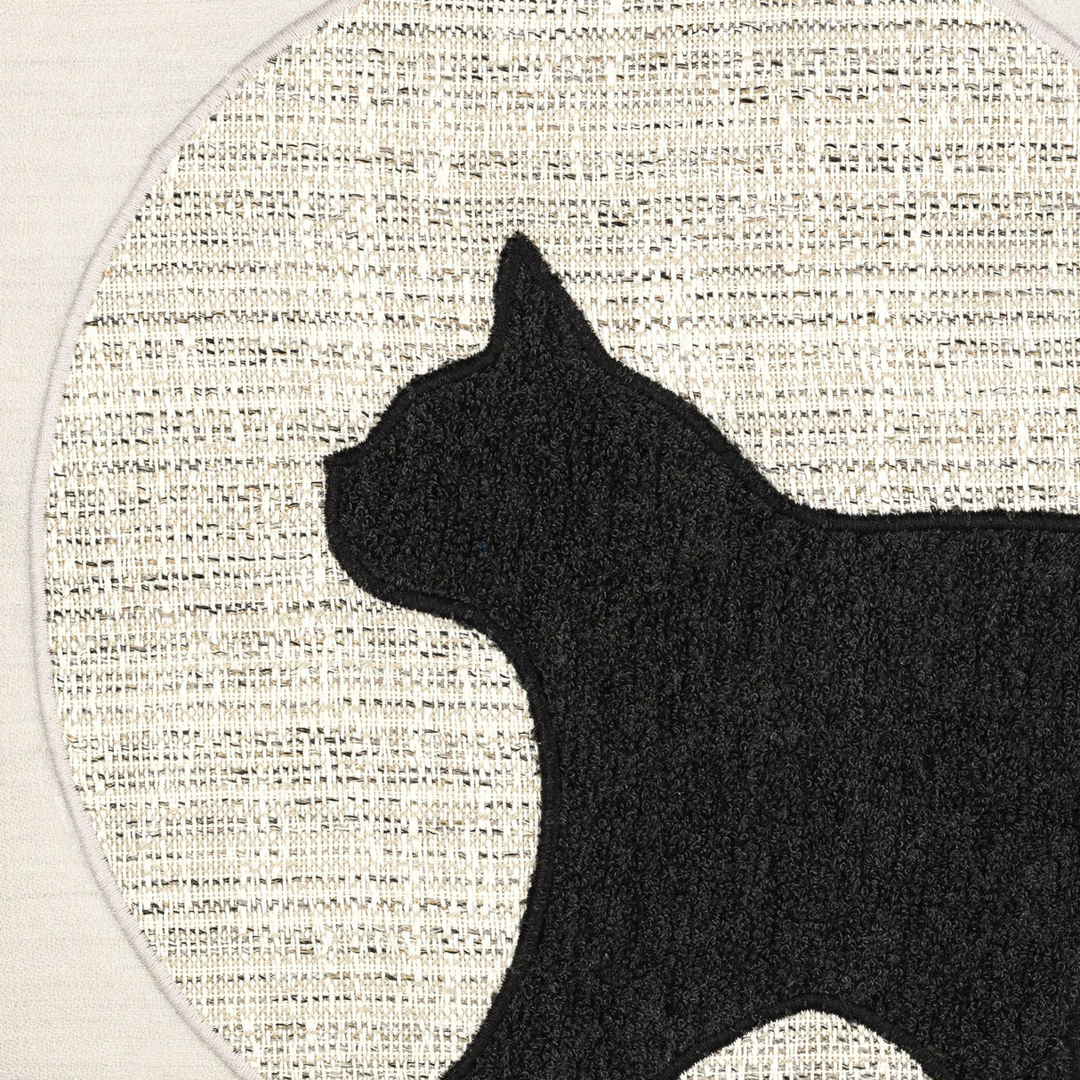 Elaine Smith Unconditional Meow (Tail) Ivory 20"x20" Decorative Pillow