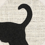 Elaine Smith Unconditional Meow (Head) Ivory 20"x20" Decorative Pillow