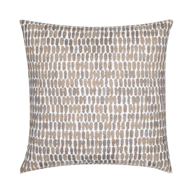 Elaine Smith Thumbprint Latte Brown 22" x 22" Pillow