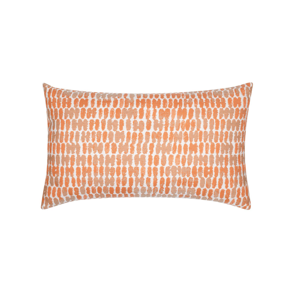 Elaine Smith Thumbprint Tuscan Orange 12" x 20" Pillow