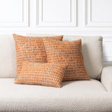 Elaine Smith Thumbprint Tuscan Orange 20"x20" Decorative Pillow