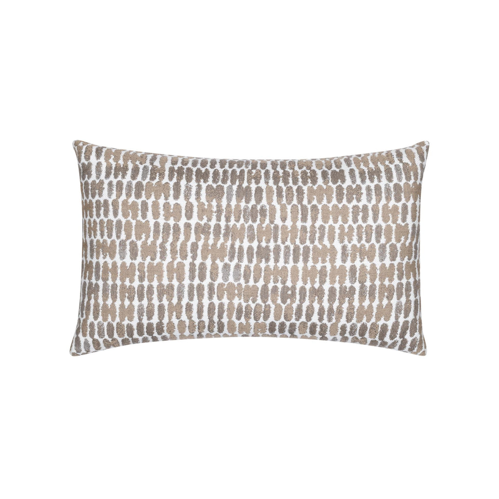 Elaine Smith Thumbprint Latte Brown 12" x 20" Pillow
