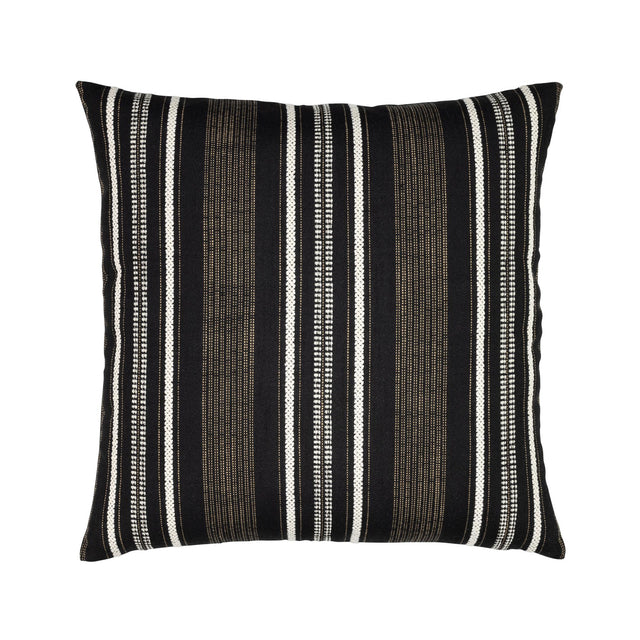 Elaine Smith Pathway Ebony Black 22" x 22" Pillow