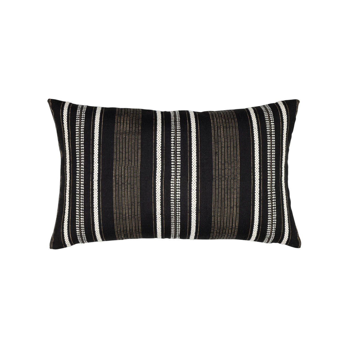 Elaine Smith Pathway Ebony Black 12" x 20" Pillow