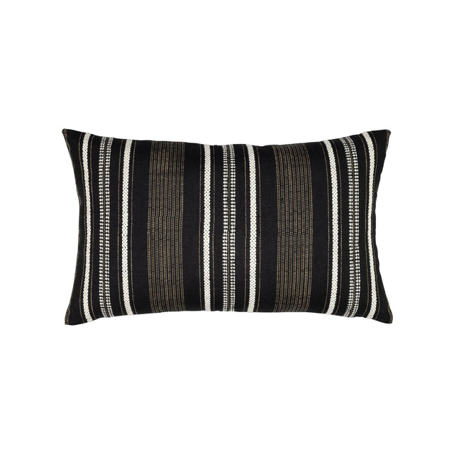 Elaine Smith Pathway Ebony Black 12" x 20" Pillow