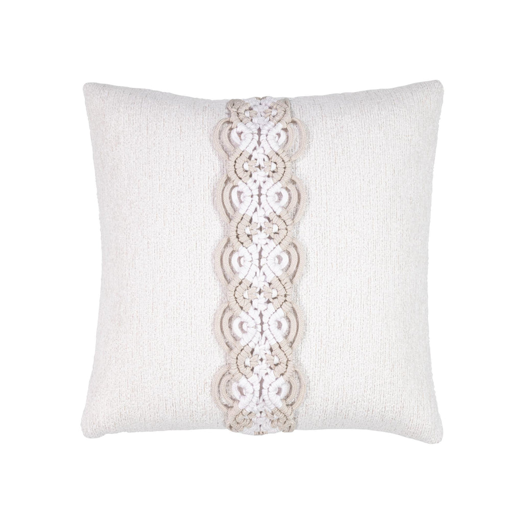 Elaine Smith Distinct Oyster White 20" x 20" Pillow
