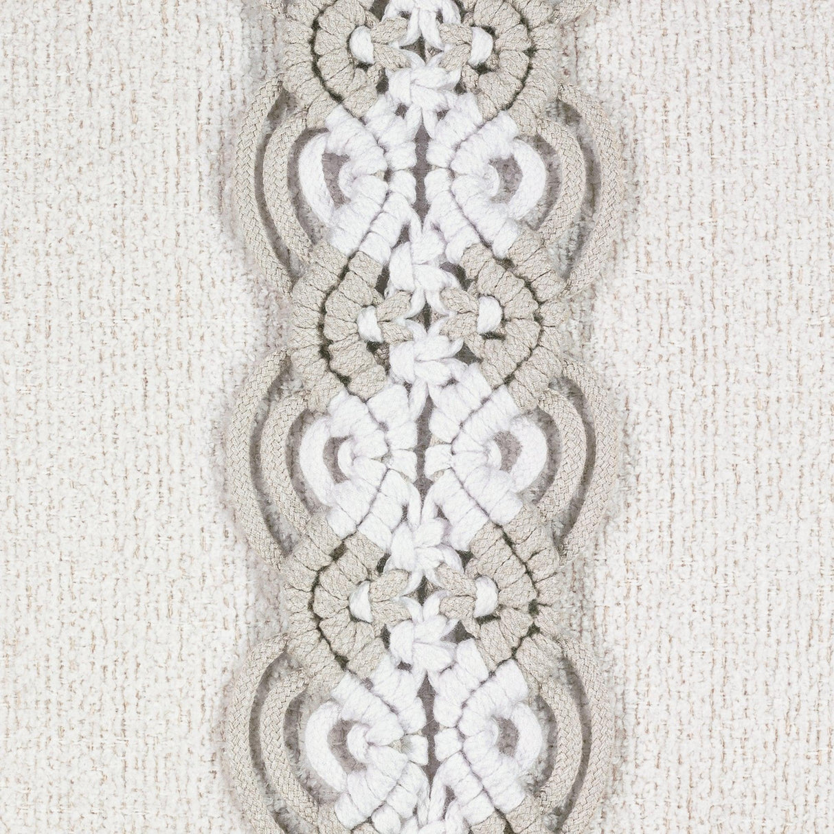 Elaine Smith Distinct Oyster Ivory 20"x20" Decorative Pillow