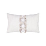 Elaine Smith Distinct Oyster White 12" x 20" Pillow