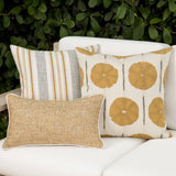 Elaine Smith Solstice Gold Gold 20"x20" Decorative Pillow
