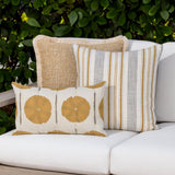 Elaine Smith Solstice Gold Gold 12"x20" Decorative Pillow