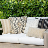 Elaine Smith Synchronize Ivory Ivory 20"x20" Decorative Pillow