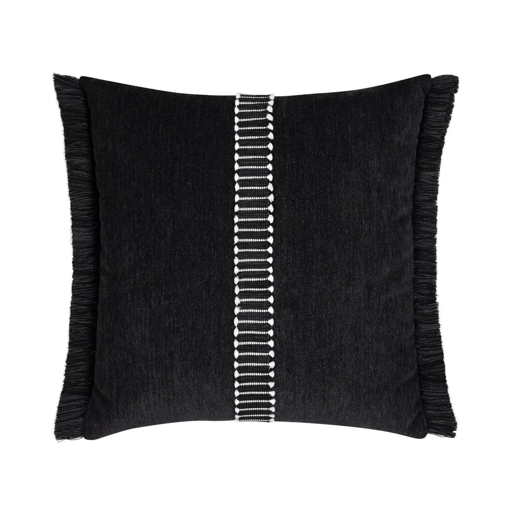 Elaine Smith Splendor Charcoal Black 20" x 20" Pillow