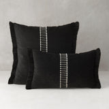 Elaine Smith Splendor Charcoal Black 20"x20" Decorative Pillow