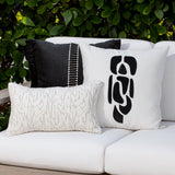 Elaine Smith Splendor Charcoal Black 20"x20" Decorative Pillow