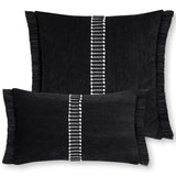 Elaine Smith Splendor Charcoal Black 20" x 20" Pillow