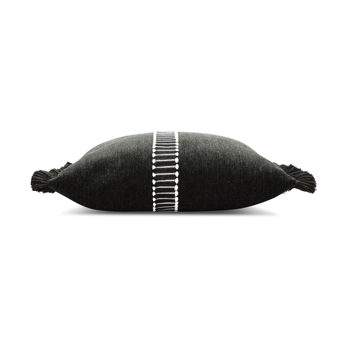 Elaine Smith Splendor Charcoal Black 20"x20" Decorative Pillow