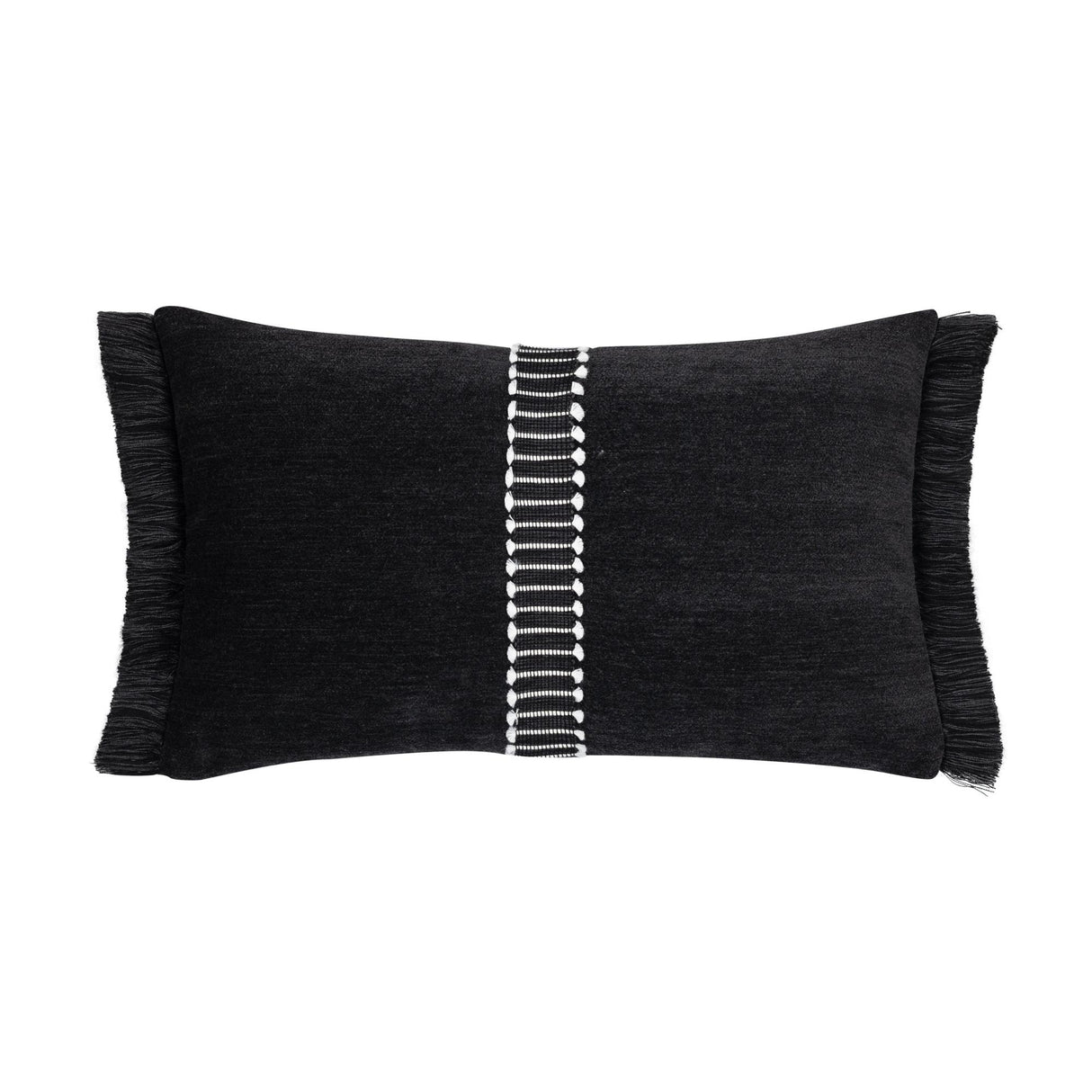 Elaine Smith Splendor Charcoal Black 12" x 20" Pillow