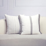 Elaine Smith Deluxe Cloud White 20"x20" Decorative Pillow