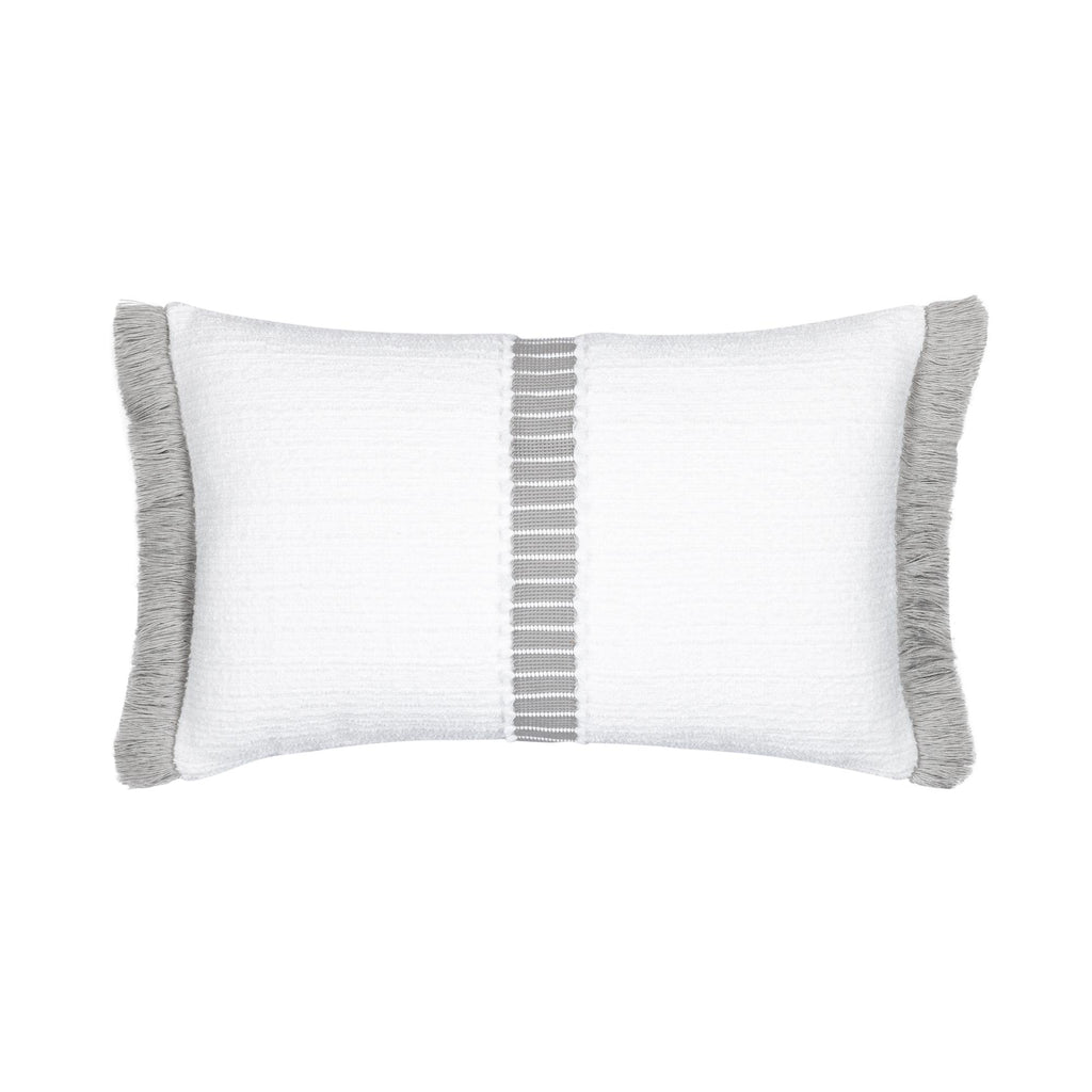 Elaine Smith Deluxe Cloud White 12" x 20" Pillow