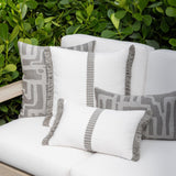 Elaine Smith Deluxe Cloud White 12"x20" Decorative Pillow