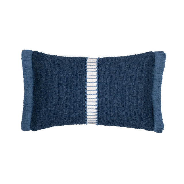 Elaine Smith Deluxe Indigo Blue 12" x 20" Pillow