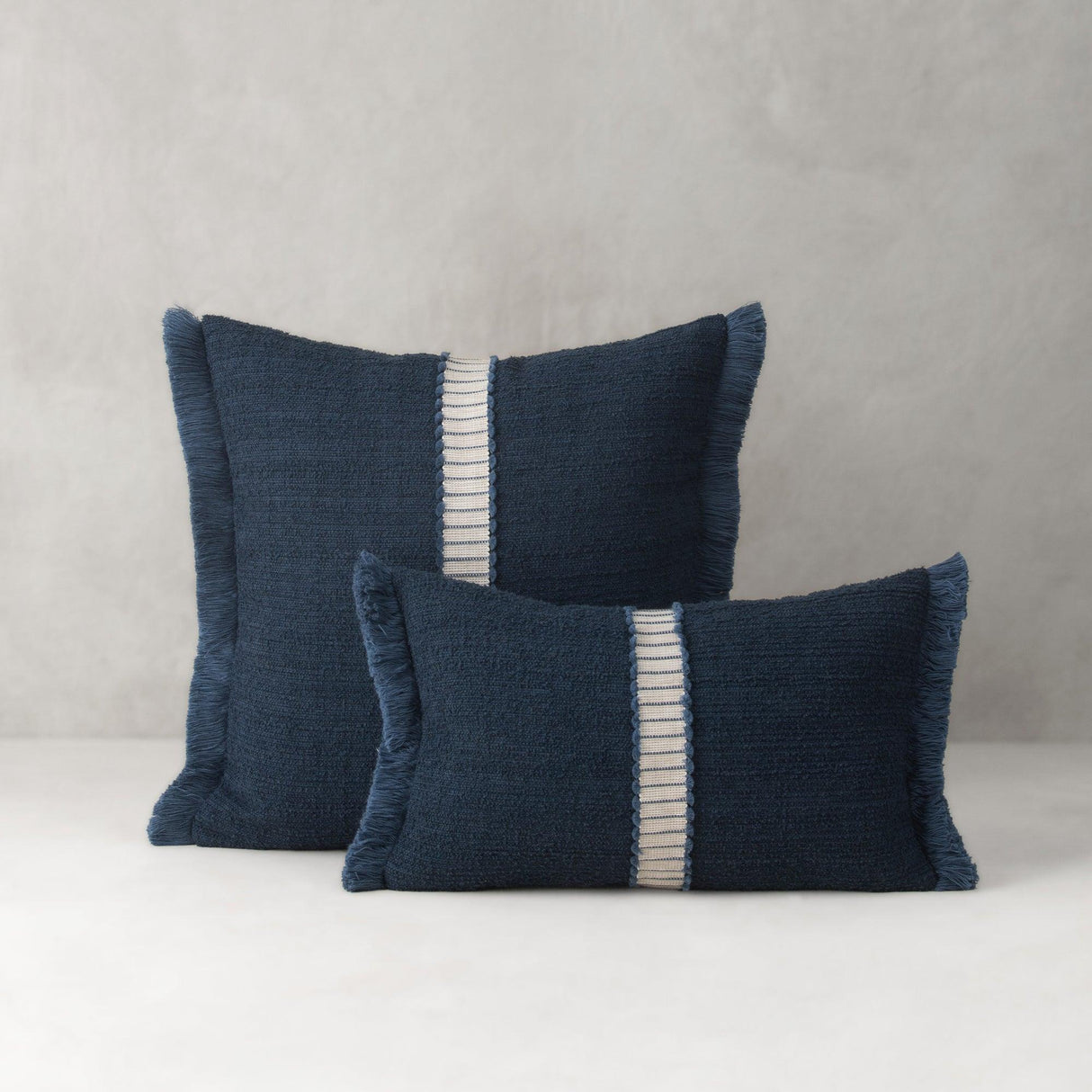 Elaine Smith Deluxe Indigo Deep Blue 20"x20" Decorative Pillow