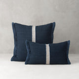 Elaine Smith Deluxe Indigo Deep Blue 20"x20" Decorative Pillow