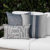 Elaine Smith Ombre Indigo Blue 22"x22" Decorative Pillow
