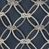 Elaine Smith Indigo Rope Deep Blue 12"x20" Decorative Pillow