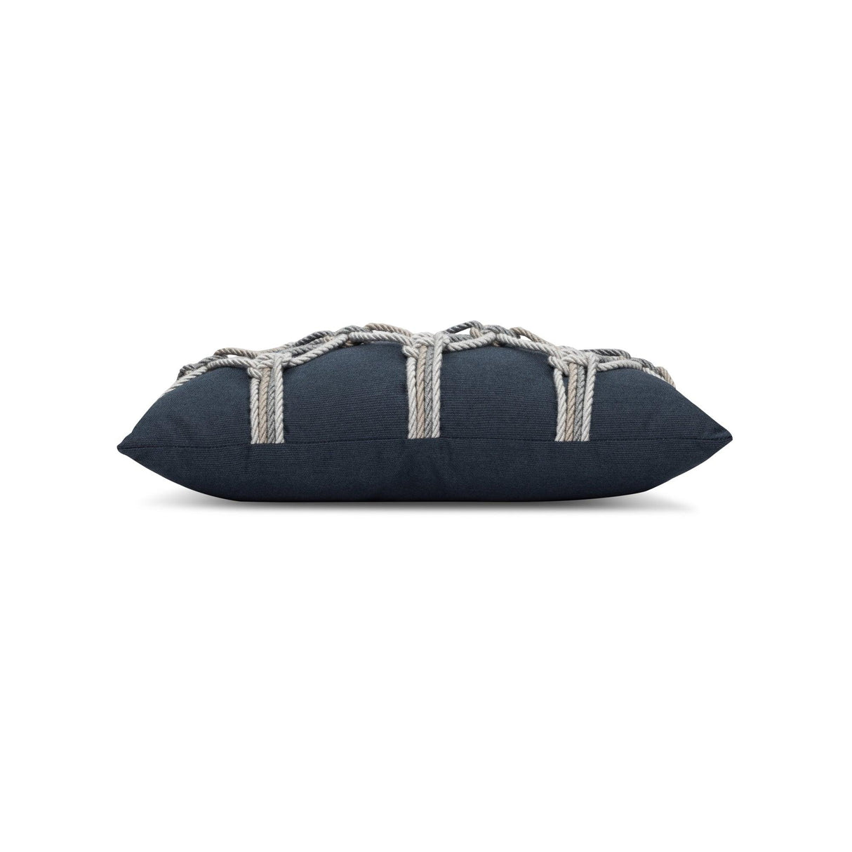 Elaine Smith Indigo Rope Deep Blue 12"x20" Decorative Pillow