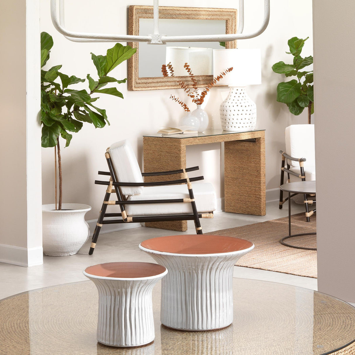 Jamie Young Captain Seagrass Console Table