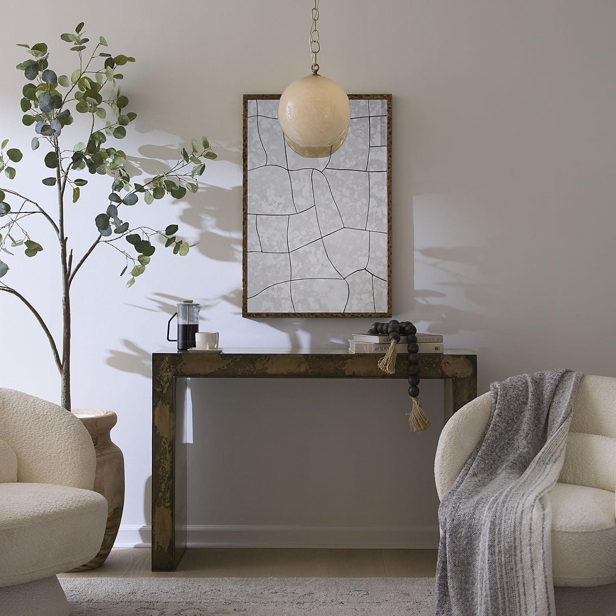 Jamie Young Charlemagne Acid Wash Console Table