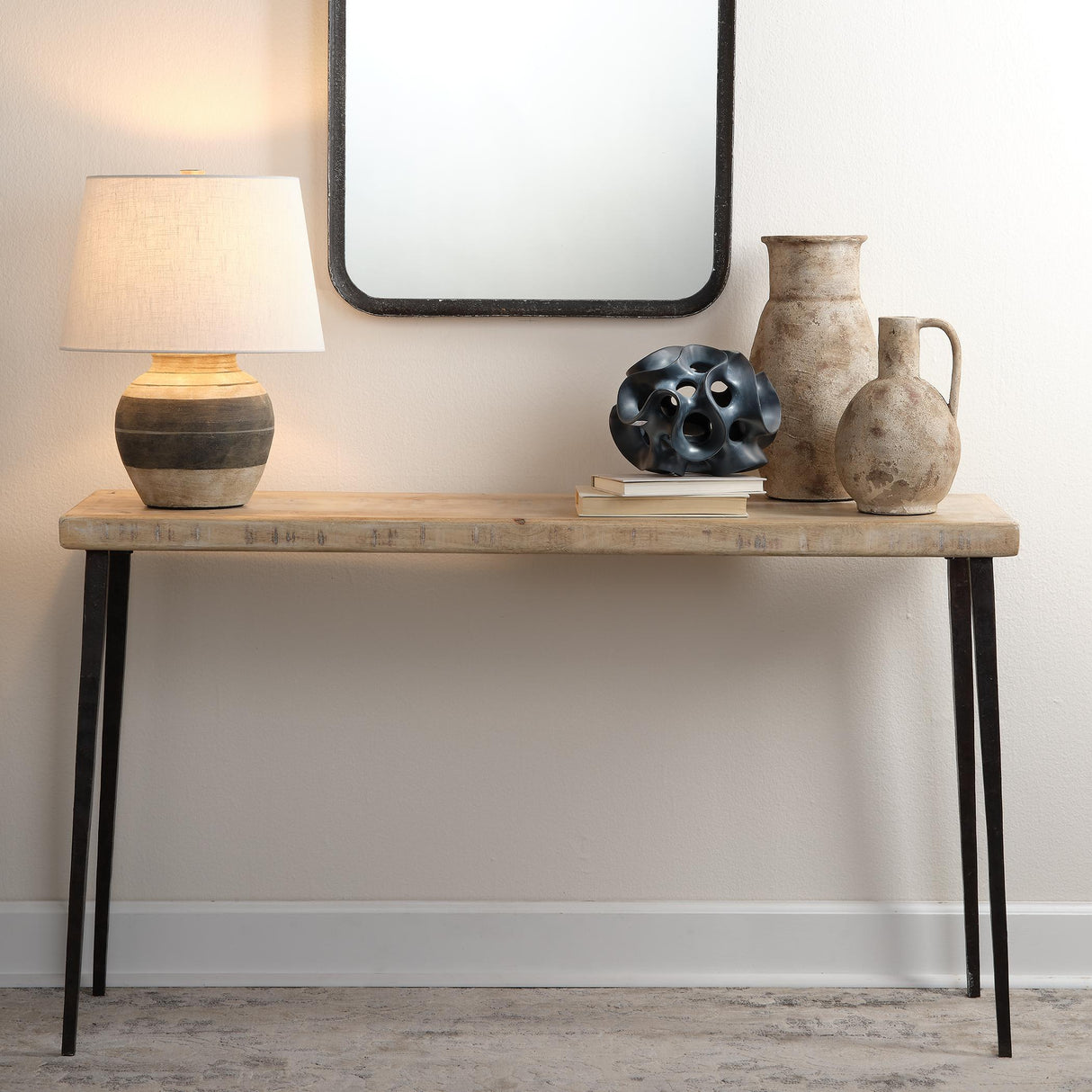 Jamie Young Farmhouse Wood Console Table, Natural