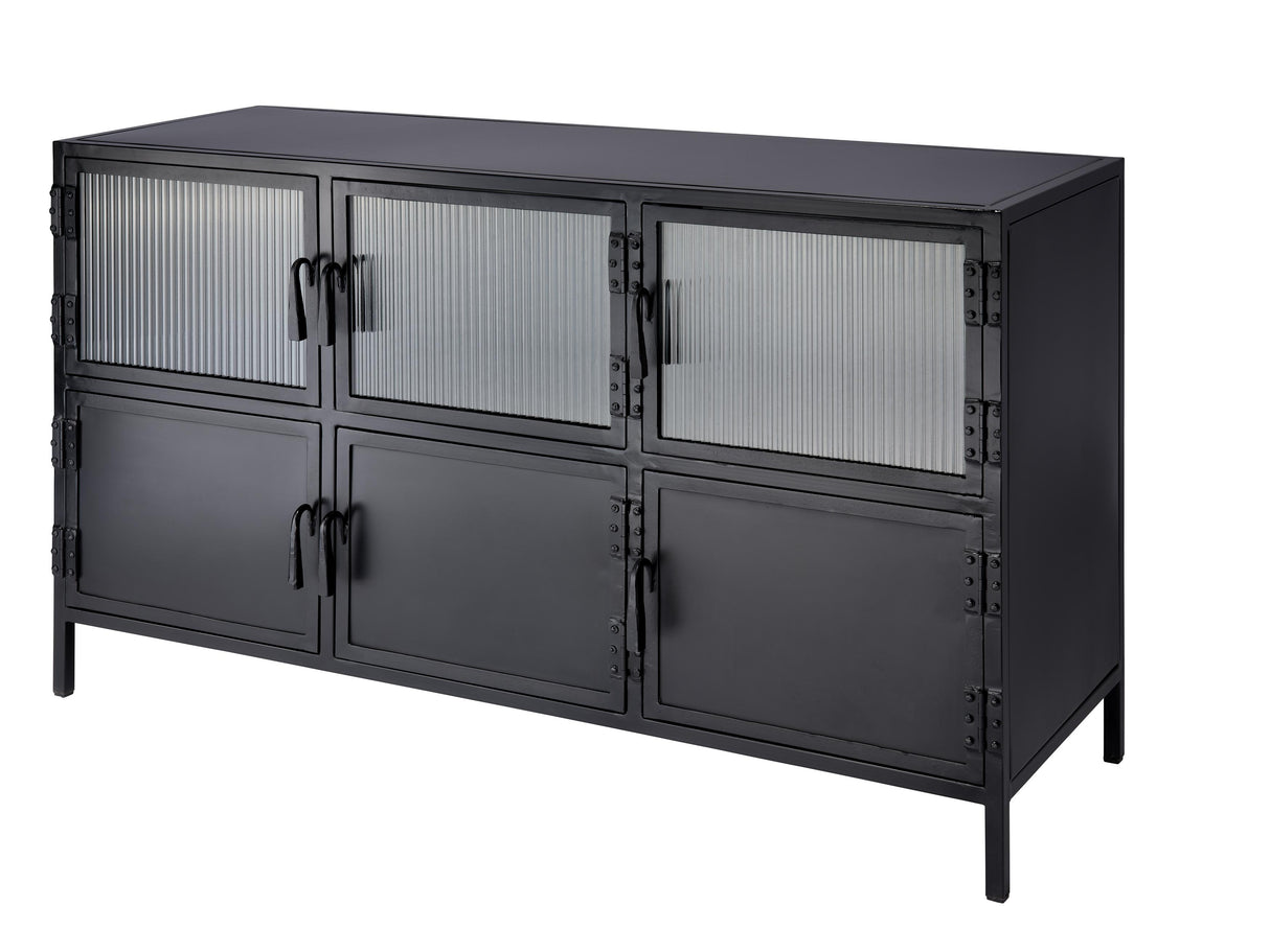 Jamie Young Vitrino 6 Door Iron Console