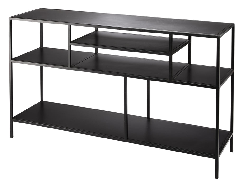 Jamie Young Element Shelved Console Iron Table