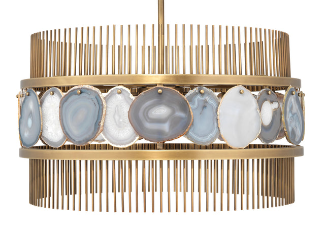 Jamie Young Upsala Agate 8-Light Chandelier