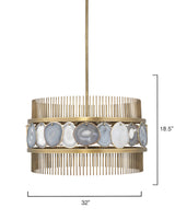 Jamie Young Upsala Agate 8-Light Chandelier