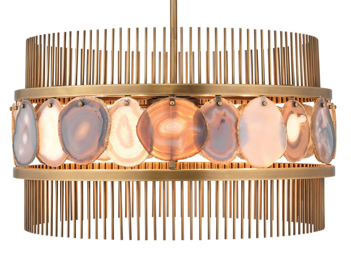 Jamie Young Upsala Agate 8-Light Chandelier