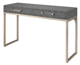 Jamie Young Kain Faux Shagreen Console, Grey