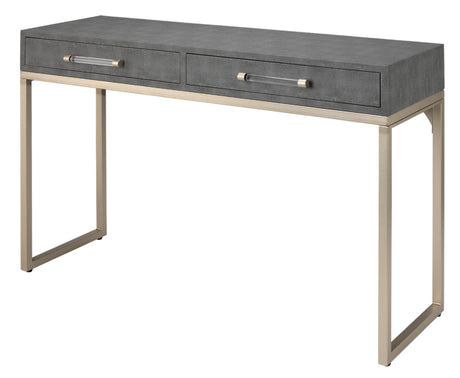 Jamie Young Kain Faux Shagreen Console, Grey